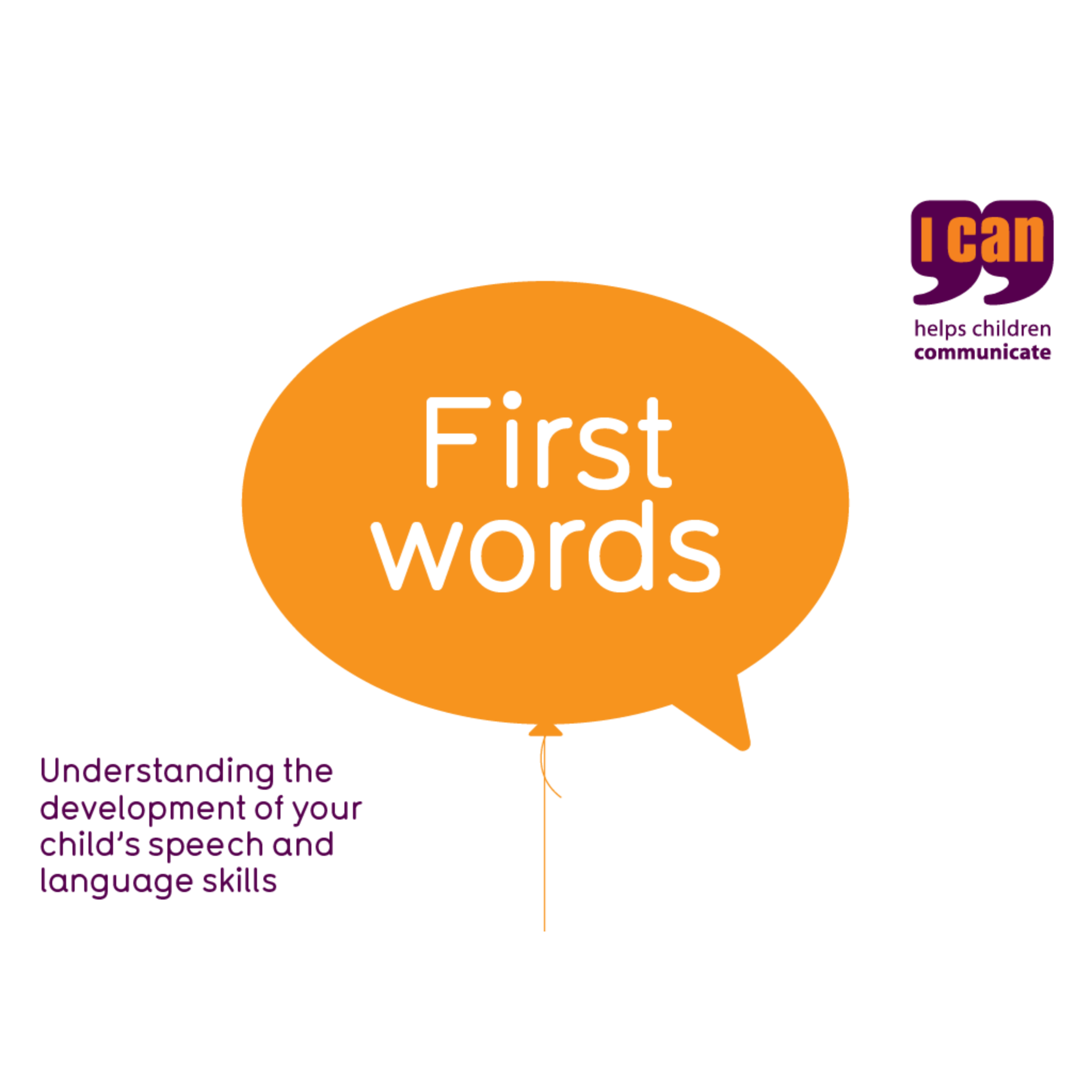 First Words Advisory Poster (Set of 5) – Speech and Language UK Shop